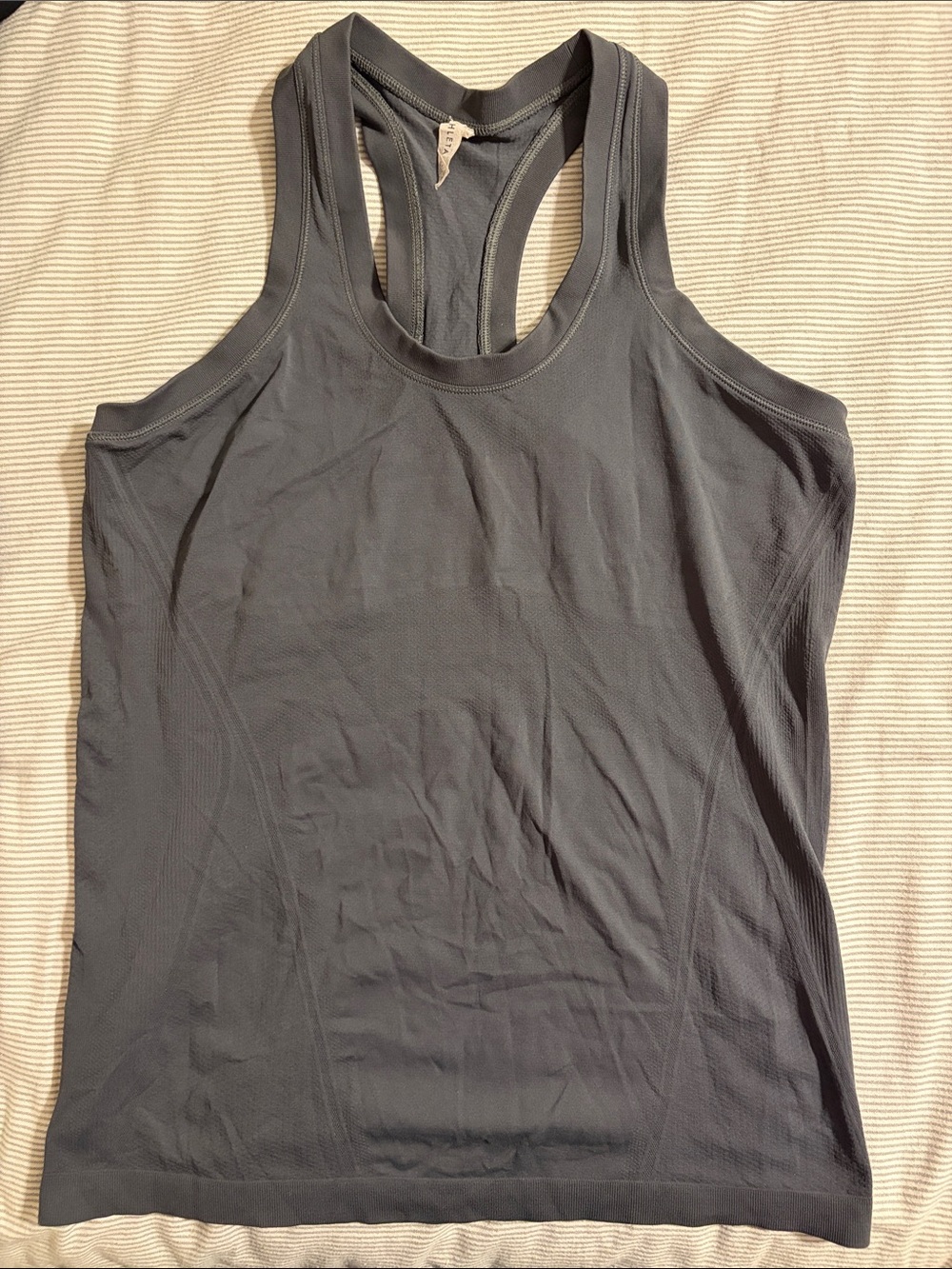 Athleta Momentum Seamless Tank - Charcoal Gray - Size M